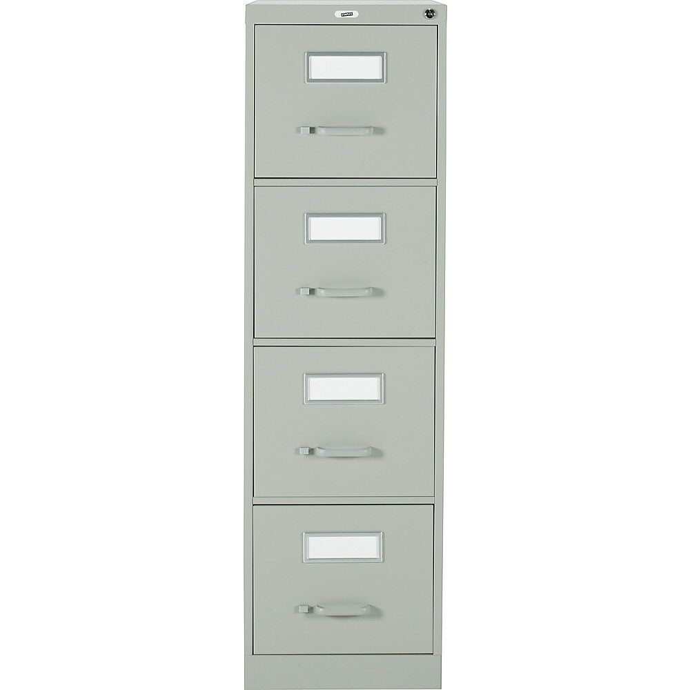 Staples Vertical Letter File Cabinet, 4 Drawer, Grey
