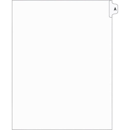 Legal Exhibit Dividers, White, #X, Letter Size, Pack of 25