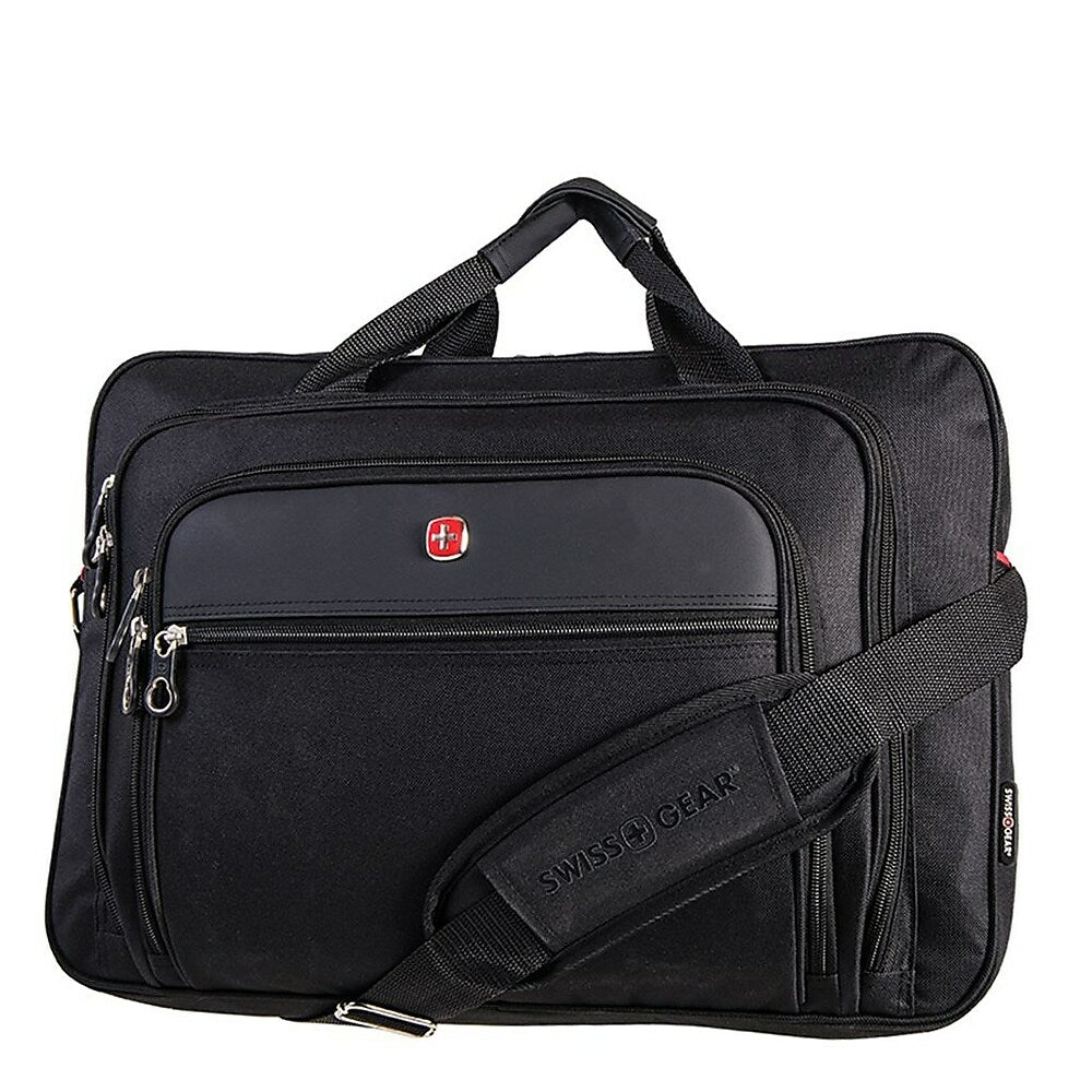 Swiss Gear 17.3" Deluxe Value Laptop Business Case with Tablet Pocket, Black