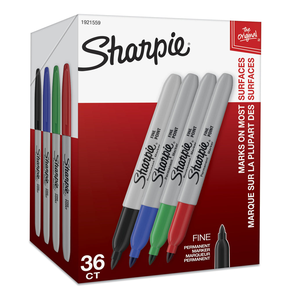 Sharpie Permanent Markers - Assorted Colours - 36 Pack