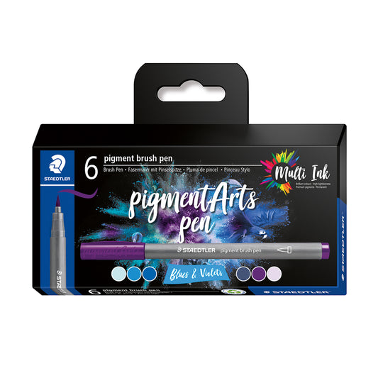 Staedtler Pigment Art Bleu - Violet - Assortiment - Lot de 6