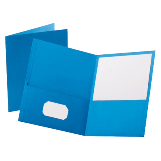 Oxford Twin Pocket Cover - Letter Size - Light Blue
