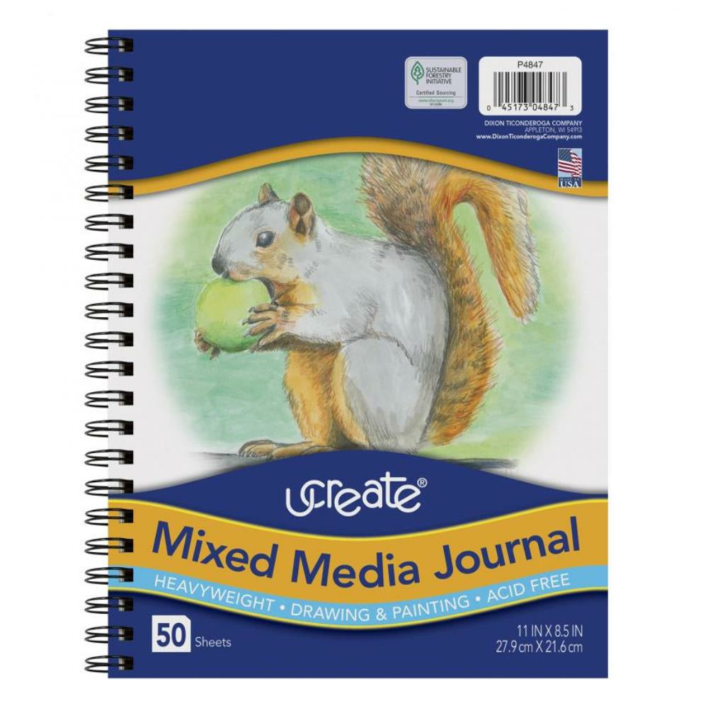 UCreate Mixed Media Journal, Heavyweight, 21.6x27.9cm, 50 Sheets