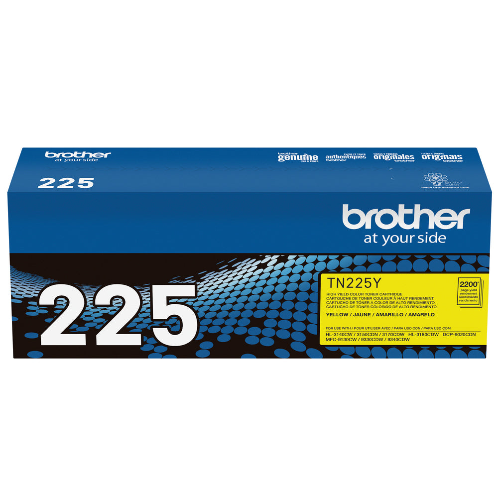Cartouche de toner jaune haute capacité Brother TN225Y
