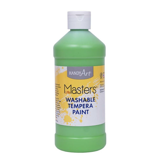 Little Masters Washable Tempera Paint - 473 ML- Lt. Green