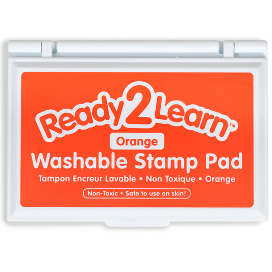 Ready 2 Learn Washable Stamp Pad - 3.4" L x 2" W - Orange