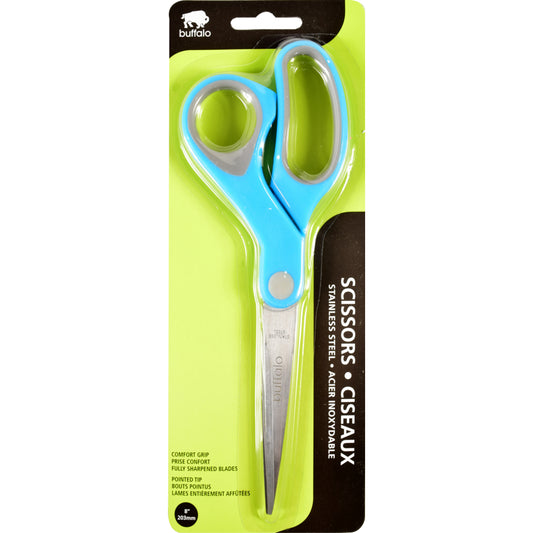 Buffalo Pointed Tip 8" Comfort Grip Scissors