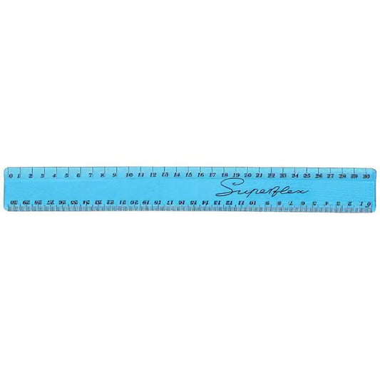 Règle Acme Superflex, 30 cm, couleurs assorties