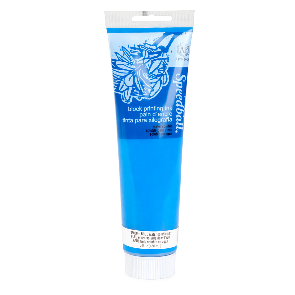 Encre d'impression en bloc hydrosoluble Speedball Art Products - Bleu - 148 ml
