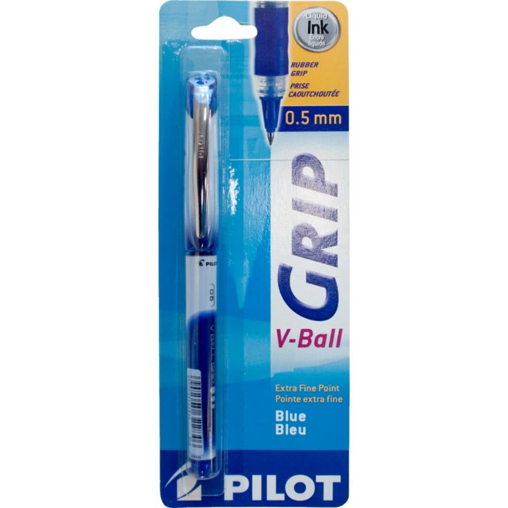 Stylo roller Pilot VBall Grip. 0,7 mm. Bleu. Boîte de 12.