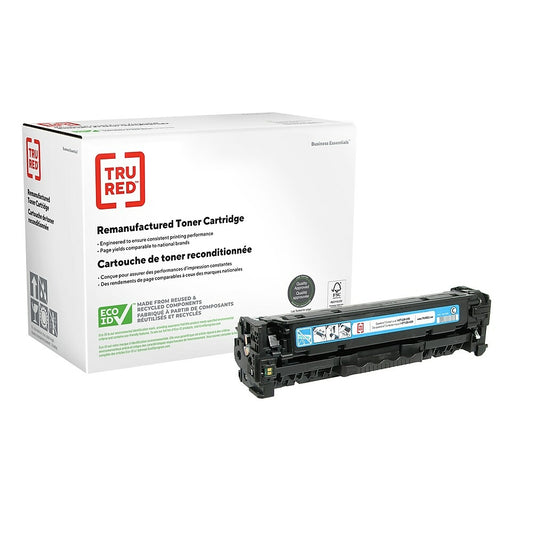 TRU RED CC531A HP 304A Remanufactured Toner Cartridge - Standard Yield - Cyan