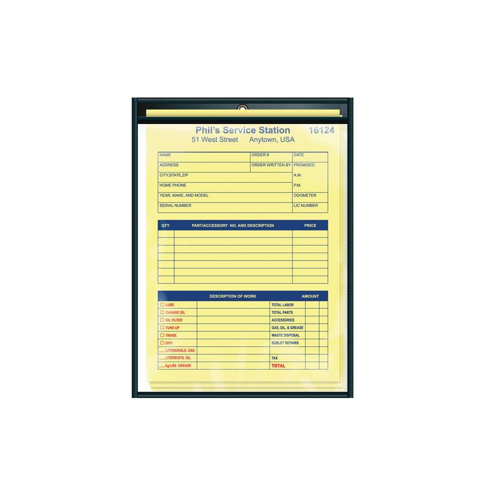 Staples Heavyweight Vinyl Top Loading Ticket Holder Pockets - Letter Size - 8 1/2" x 11" - Clear - 25 Pack