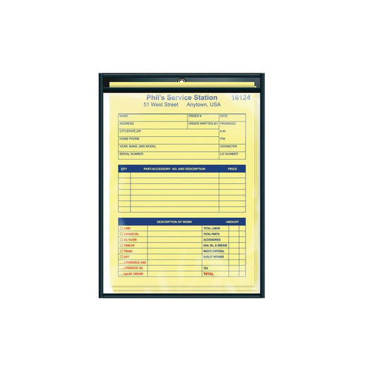 Staples Heavyweight Vinyl Top Loading Ticket Holder Pockets - Letter Size - 8 1/2" x 11" - Clear - 25 Pack