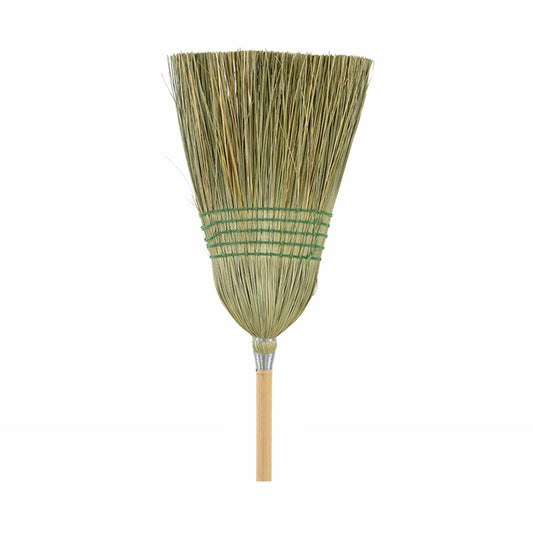 Globe Housekeeper Heavy-Duty Corn Broom - 5 String