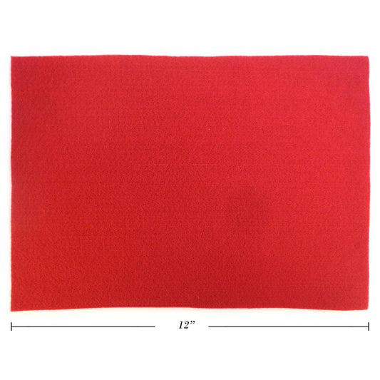 Feuilles de feutre Selectum - 23 cm de large x 30 cm de long - Bordeaux - Paquet de 10