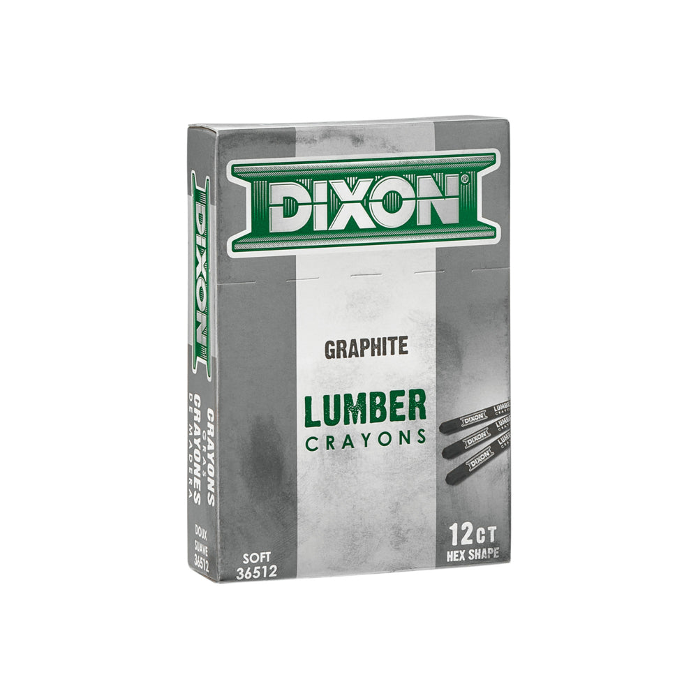 Crayons de bois industriels Dixon hexagonaux – Graphite doux – 4 1/2 po L x 1/2 po l