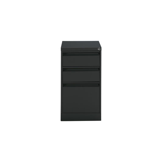 Caisson mobile Global 23 po, 2 boîtes et 1 tiroir classeur - Noir