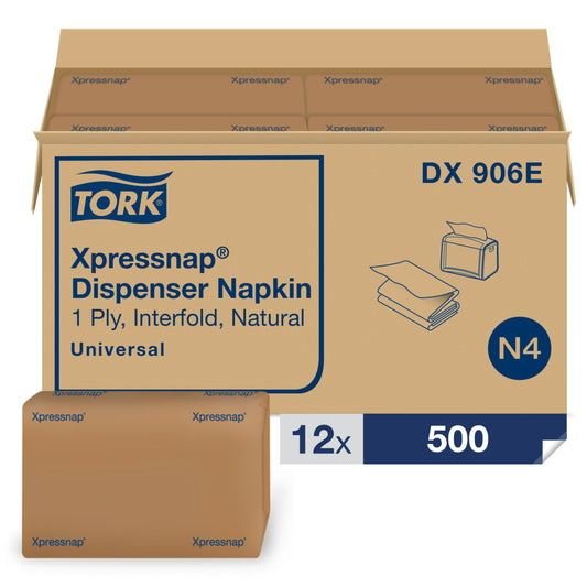 Tork Universal Xpressnap 1-Ply Napkins - Natural - 6000 Pack