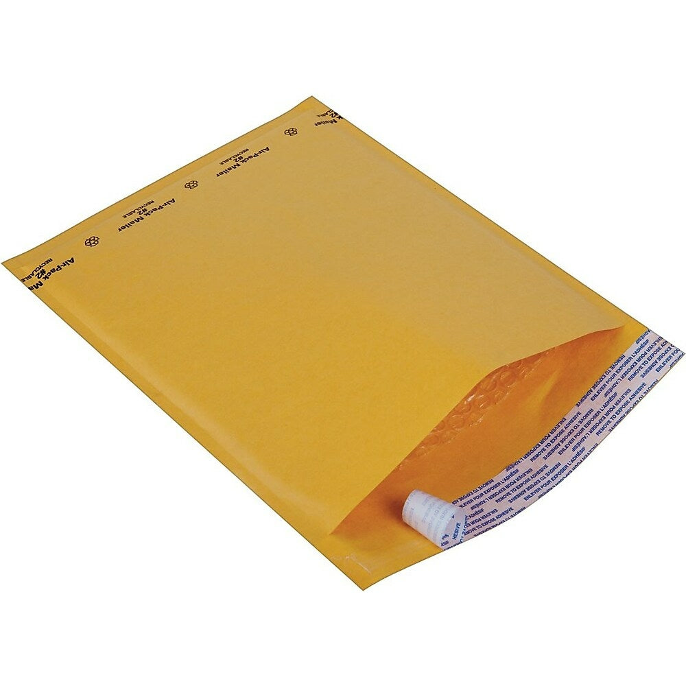 Staples Professional Kraft Bubble Mailer Envelope #2 - 8-1/2" L x 12" W - Pull-Tab Strip - 100 Pack