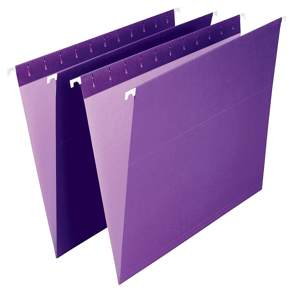 Chemises suspendues Staples Violet - Format lettre - Paquet de 25