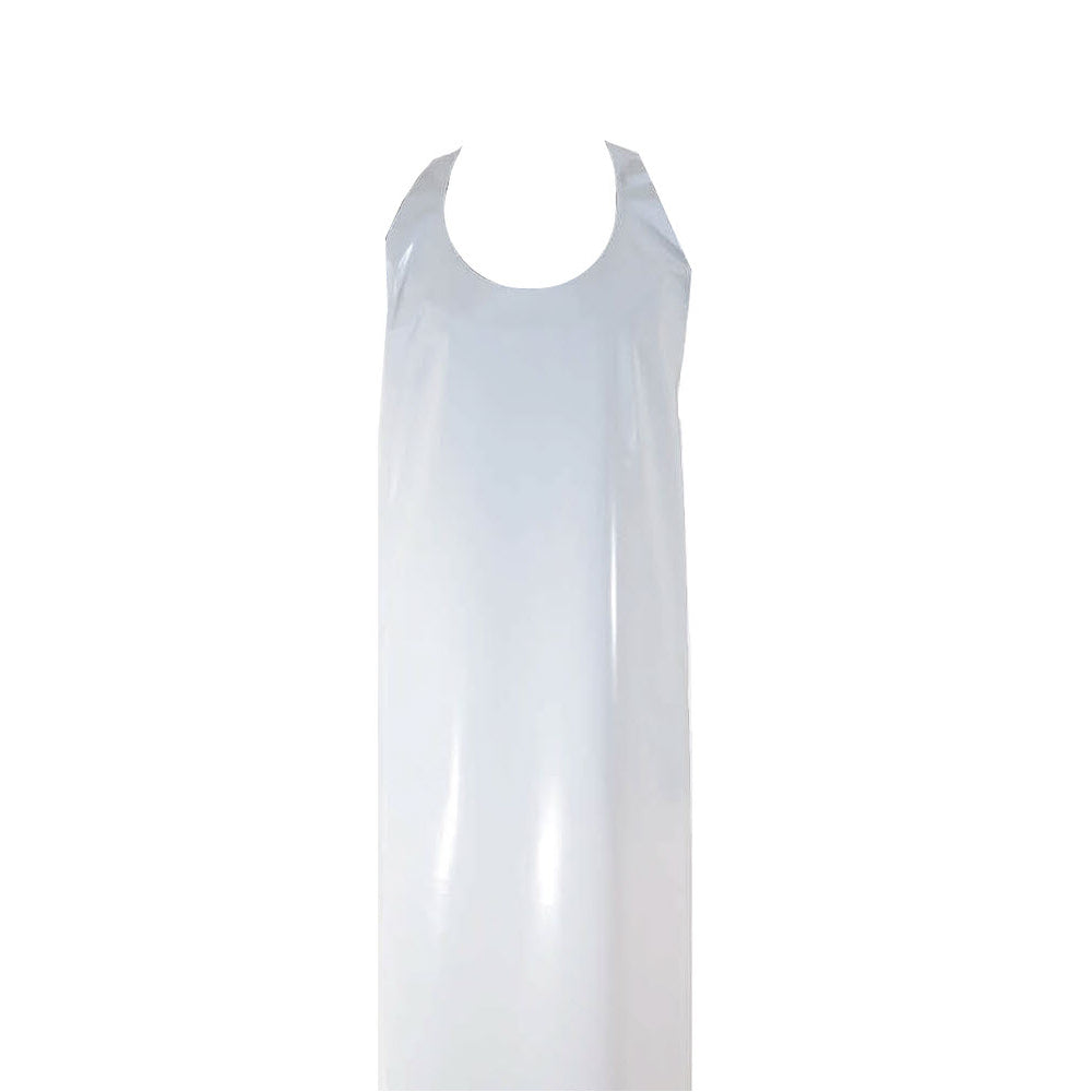 Wayne Safety Disposable Polyethylene Apron - 35" x 45" - 5mm - White - 120 Pack