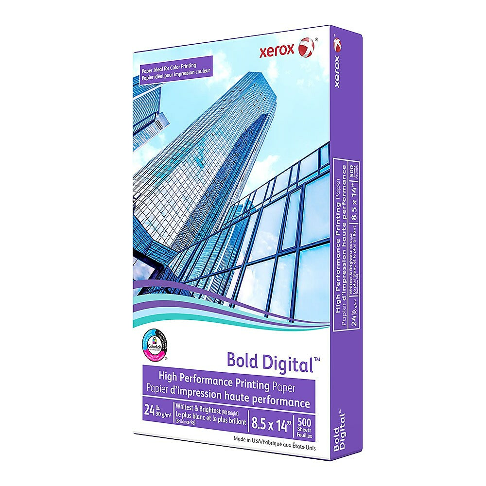 Xerox Bold Digital Printing Paper - 8.5" x 14" - 500 Sheets