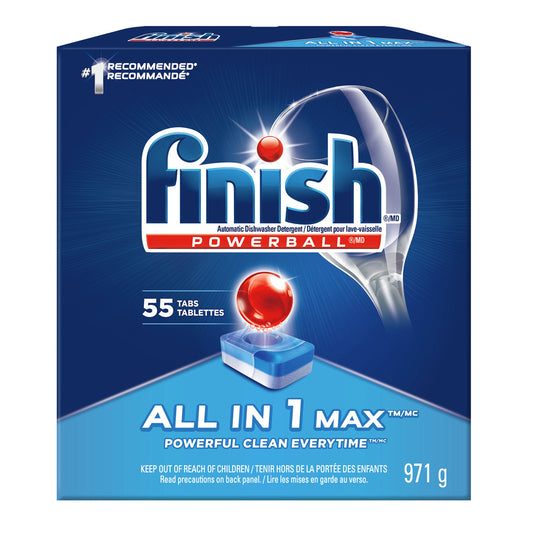 Finish All-In-1 Max Auto Dish Detergent - 55 Tablets
