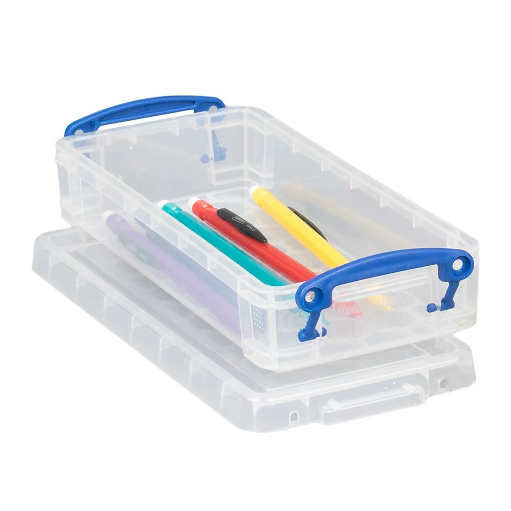 Really Useful Box 0.55L Pencil Box, Clear