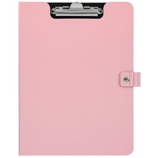 Porte-bloc en vinyle Merangue - Format lettre - Blush