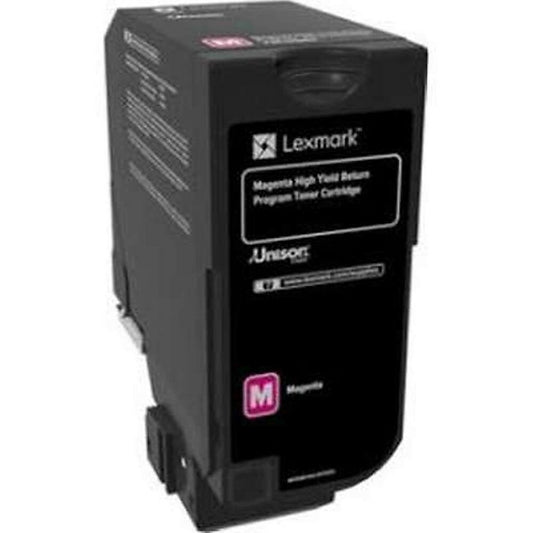 Cartouche de toner magenta à rendement élevé Lexmark CS725 (74C1HM0)