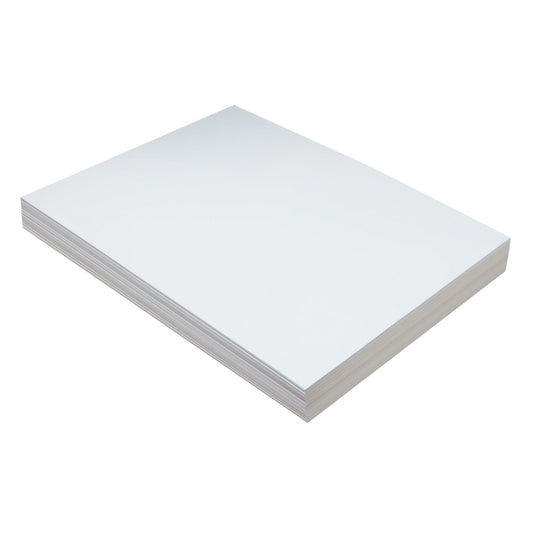 Carton épais Pacon, blanc, 22,9 cm x 30,5 cm, 100 feuilles/paquet