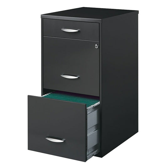 Office Designs 3 Drawer Vertical File Cabinet - Letter - Charcoal
