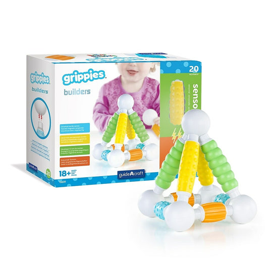Guidecraft G8311 Grippies Builders, 20 pièces, boule de 5 cm de diamètre, multicolore