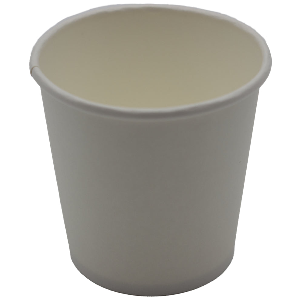 Calibre Hot Paper Cup - Single Wall - White - 4oz - 1000 Pack