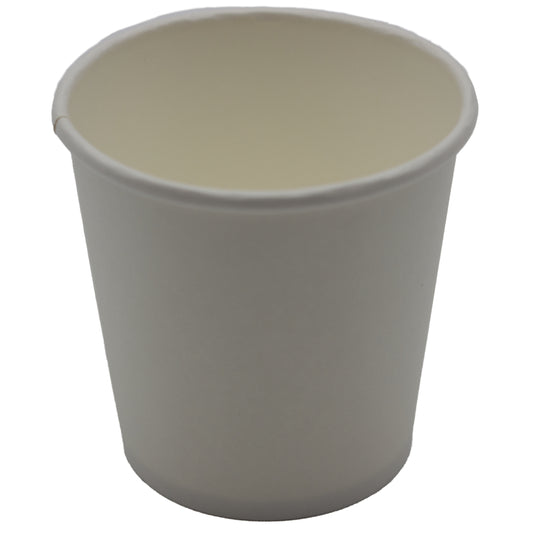 Calibre Hot Paper Cup - Single Wall - White - 4oz - 1000 Pack