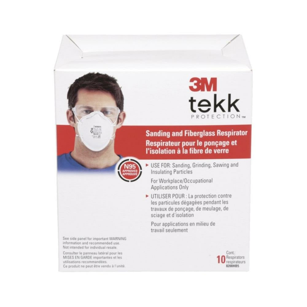 3M Sanding & Fiberglass Respirator Mask, Pack of 10