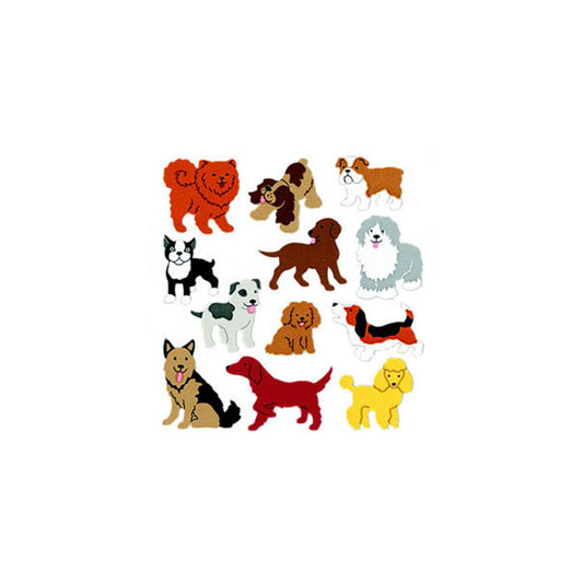 Silver Lead-Sandy Lion Stickers - Assorted Dogs