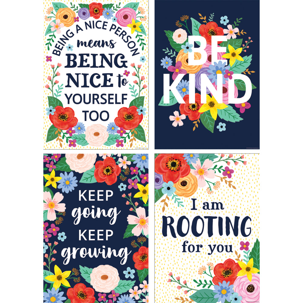 Teacher Created Resources Wildflowers Positive Poster Set