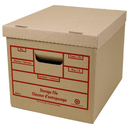 Boîte de rangement recyclable Crownhill - 30,5 x 38,1 x 25,4 cm - Lot de 6