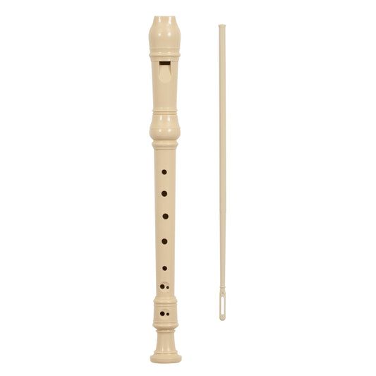 Merangue Soprano Recorder with Cleaning Stick - Beige