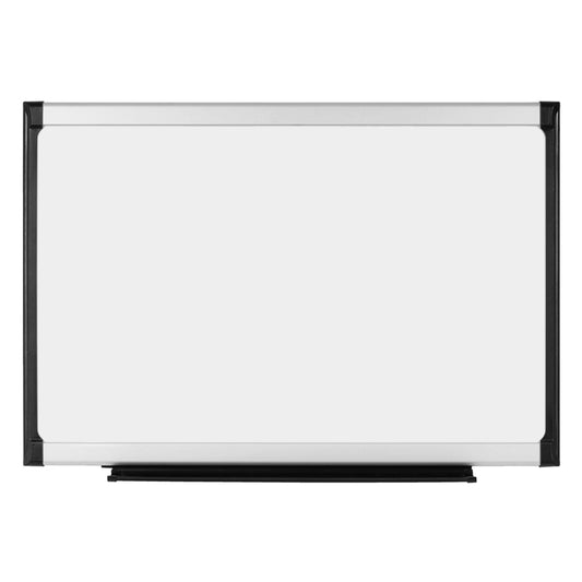 Tableau blanc magnétique effaçable à sec Staples Provision - 36" x 48" - Cadre en aluminium blanc/noir