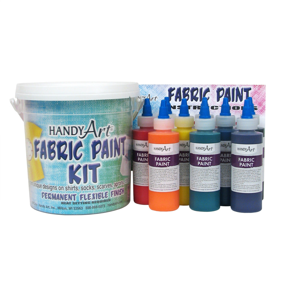 Fabric Paint Bucket Kit, 9/Set