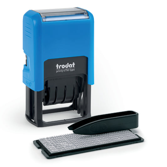 Trodat Dater Do-It-Yourself Self-Inking Stamp Kit, 2-Line