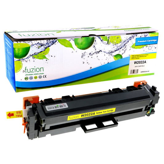 Cartouche de toner compatible Fuzion HP 414A (W2022A) – Rendement standard – Jaune