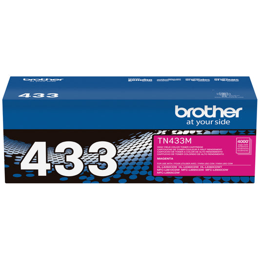 Brother TN433 High-Yield Magenta Toner Cartridge