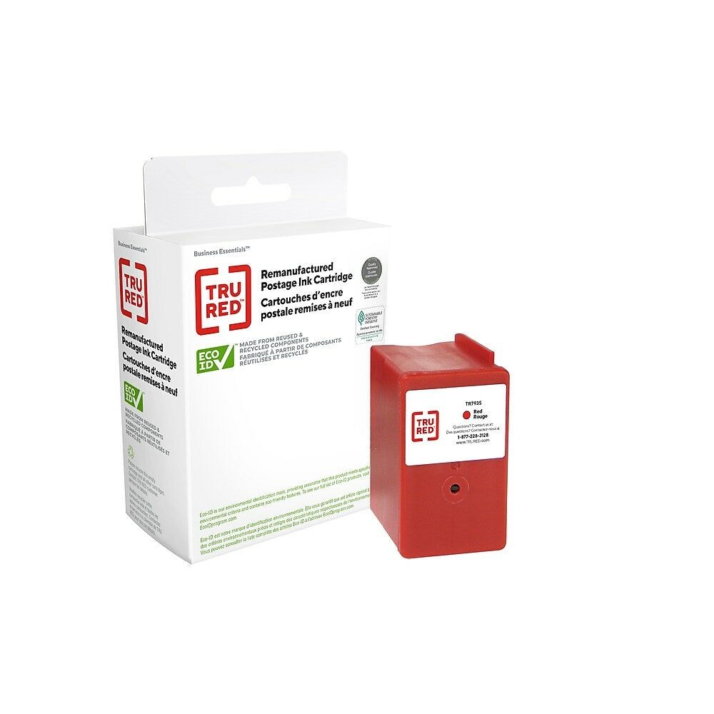 TRU RED Pitney Bowes 793-5 Postage Meter Ink Cartridge - Standard Yield - Fluorescent Red