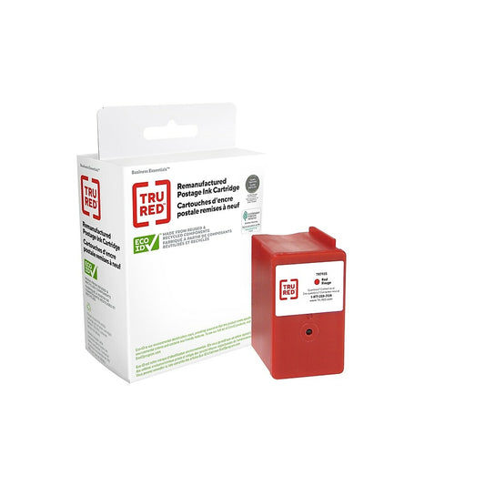 Cartouche d'encre pour compteur postal Pitney Bowes 793-5 TRU RED - Rendement standard - Rouge fluorescent
