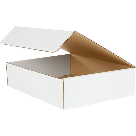 Abbey Literature Mailers - 12-1/8" x 9-1/4" x 3" - White - 50 Pack