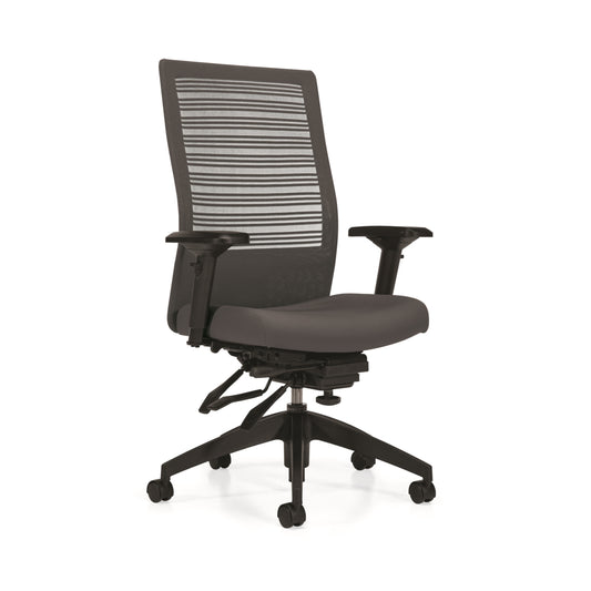 OfficesToGo ErgoElite High Back Multi-Tilter Chair - Grey