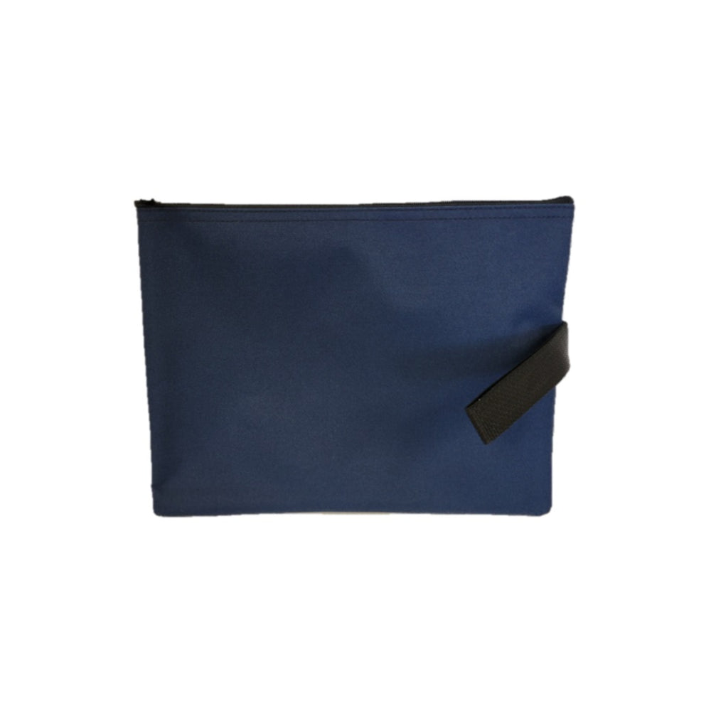 Sac de dépôt à fermeture éclair en nylon résistant à l'eau NSSCAN - Bleu - 12" x 9"